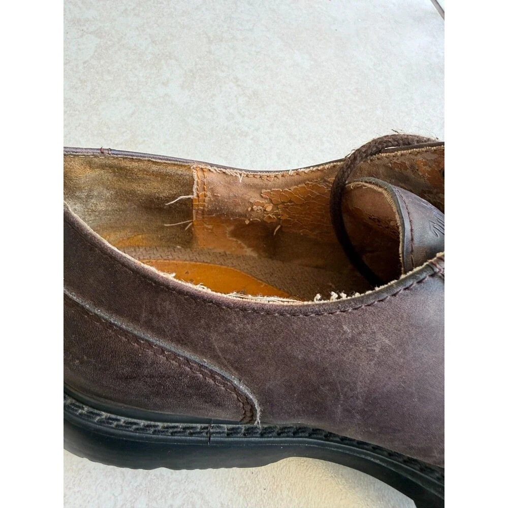 ClaTimberland Men’s Brown Leather Waterproof Oxfords Shoes Split Toe Sole Repair